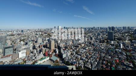 Tokyo, Japan: November 20, 2019: Tokyo city aerial view Japan. Stock Photo