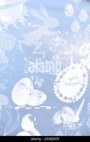 Happy Easter greeting card Stock Photo