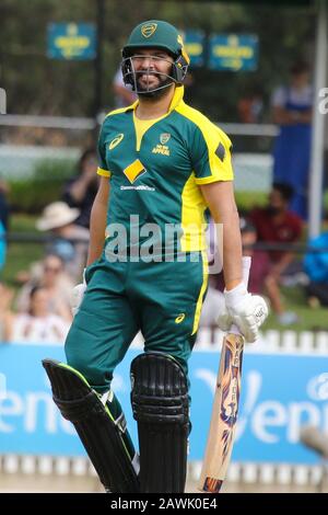 Junction Oval, Melbourne, Victoria, Australia. 09th Feb, 2020. The Bushfire Cricket Legends Bash Charity Match - Yuvraj Singh during the game - Image Credit: brett keating/Alamy Live News Stock Photo