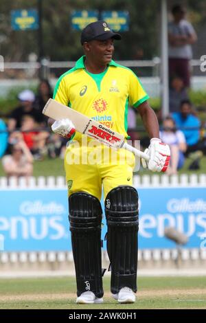 Junction Oval, Melbourne, Victoria, Australia. 09th Feb, 2020. The Bushfire Cricket Legends Bash Charity Match - Brian Lara during the game - Image Credit: brett keating/Alamy Live News Stock Photo