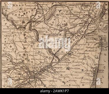 Appletons' illustrated hand-book of American travelA full and reliable guide ..to ..the United States and the British provincesWith careful maps of all parts of the country, and pictures of famous places and scenes, from original drawings by the author and other artists . r any and all regions of thewide South. Perhaps no other twomiles of railway in the world bearssuch prodigious freights of men andmerchandise as this. Newark, 9 miles from New York,and 78 from Philadelphia; settled in1666; population (in 1855) 50,000, isupon the right bank of the PassaicRiver, 4 miles from its entrance intoNe Stock Photo