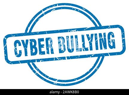 cyber bullying stamp. cyber bullying round vintage grunge sign. cyber bullying Stock Vector