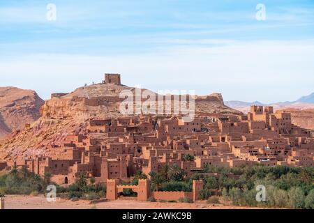 Castle Kasbah Ait Ben Haddou in Morocco, Africa Stock Photo