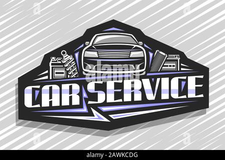 Auto Car Service Logo Icon Vector Illustration Template. Modern Car Service  Vector Logo Silhouette Design Stock Vector - Illustration of auto, element:  189532264