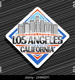 Los angeles typography text la modern design Vector Image