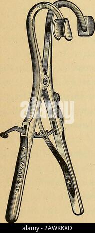 Diptheria, its nature and treatment . Fig. 3.. G.TIEMANNKO. ?HI 268 INTUBATION IN CEO UP AND OTHER The smallest tube when applied to the scale will reach theline marked 1, and is suitable for children of one year andunder. In children of fifteen months, small for age, this size ispreferable to the two-year size, and it can be used at eighteenmonths, or even two years, without the slightest danger ofpassing through, but is apt to be coughed out. The next size,which reaches the line on the scale marked 2, is intended forchildren between one and two years, but can also be used attwo and a half or Stock Photo