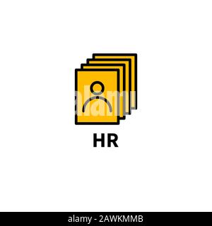 Workers resume, pr icon, public relation vector illustration Stock Vector