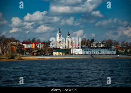 Small provincial city Myshkin on Volga river. Stock Photo