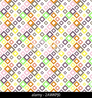 Seamless square pattern background - geometrical abstract vector illustration Stock Vector