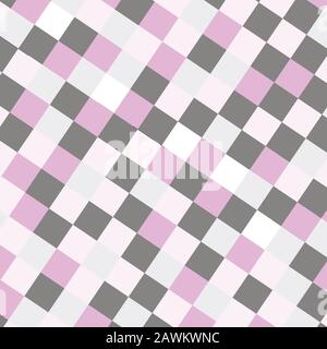 Checkered geometric pattern.Vector illustration Stock Vector