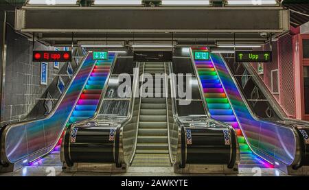 The Hallonbergen Station Of The Stockholm Tunnelbana Stock Photo - Alamy