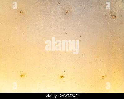 Texture of a white painted wall with nails. Background image. Place for text. Stock Photo