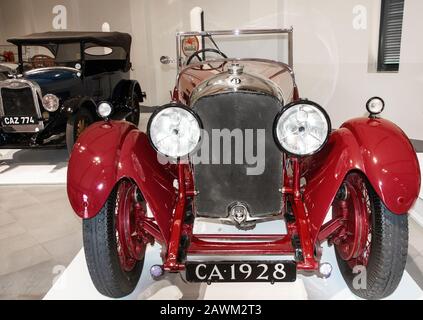 Bentley 4.5 litre  (year 1928) open-top classic car on display in the Franschhoek Motor Museum, Franschhoek, South Africa Stock Photo