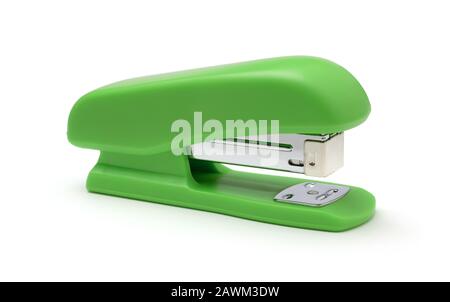 Plastic stapler isolated on a white background Stock Photo