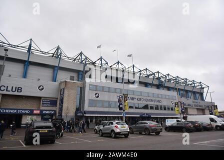 London, UK. 9th Feb, 2020.  General view of the stadium during the Sky Bet Championship match between Millwall and West Bromwich Albion at The Den, London on Sunday 9th February 2020. (Credit: Ivan Yordanov | MI News)Photograph may only be used for newspaper and/or magazine editorial purposes, license required for commercial use Credit: MI News & Sport /Alamy Live News Stock Photo