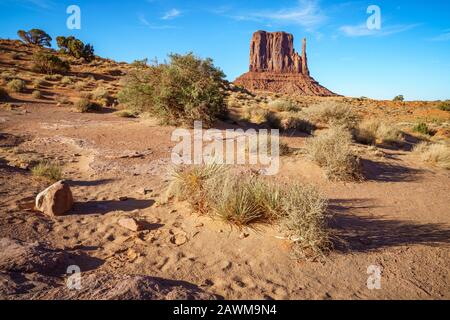 the scenic drive in the monument valley in the usa Stock Photo