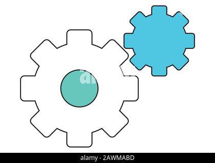 Icon for automation or settings concept - vector Stock Vector
