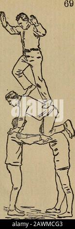 'How to, a book of tumbling, tricks, pyramids and games;' (1899) Stock Photo