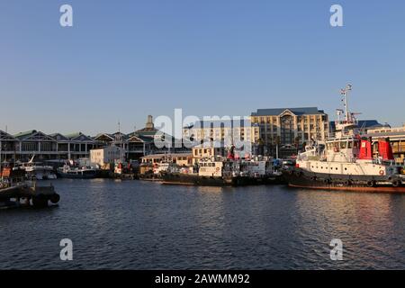 Victoria Wharf Mall and Table Bay Hotel, Victoria Basin, V&A Waterfront, Cape Town, Table Bay, Western Cape Province, South Africa, Africa Stock Photo