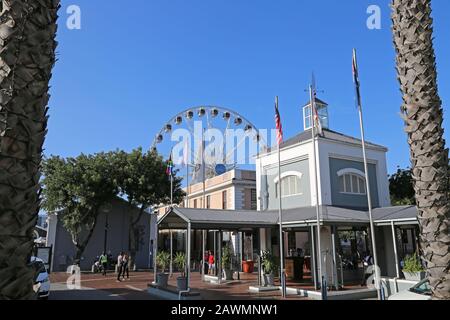 Alfred Mall and Hotel, V&A (Victoria and Alfred) Waterfront, Cape Town, Table Bay, Western Cape Province, South Africa, Africa Stock Photo