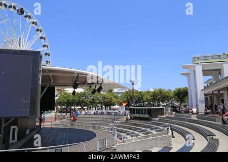 Amphitheatre, V&A (Victoria and Alfred) Waterfront, Cape Town, Table Bay, Western Cape Province, South Africa, Africa Stock Photo