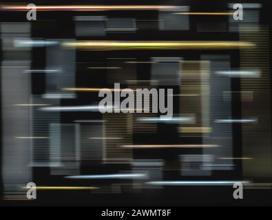 Abstract defocused speed light line motion blur Stock Photo