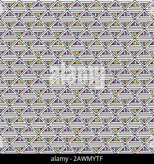 Bright geometric seamless vector pattern Stock Vector