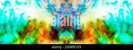 Abstract colorful background with bokeh effect, panoramic image Stock Photo