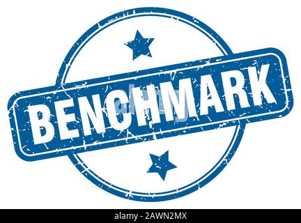 benchmark stamp. benchmark round vintage grunge sign. benchmark Stock Vector