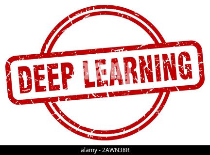 deep learning stamp. deep learning round vintage grunge sign. deep learning Stock Vector