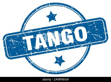 tango stamp. tango round vintage grunge sign. tango Stock Vector