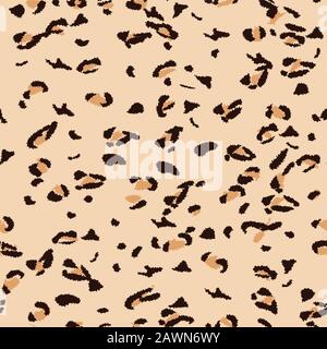 Trendy leopard ornament, great design for any purposes. Wildlife art illustration. Trendy illustration. Leopard ornament in hand drawn style on pink Stock Vector