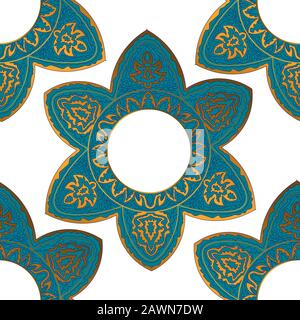 Retro decorative flowers, great design for any purposes. Modern abstract pattern with decorative flowers for fabric design. Vector floral background Stock Vector