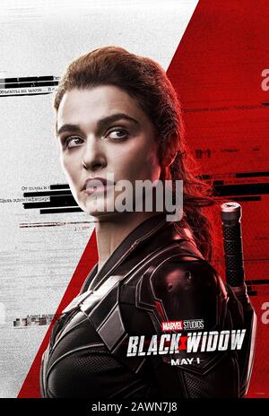 Black Widow (2020) directed by Cate Shortland and starring Rachel Weisz as Melina Vostokoff a Russian spy who has been through the Red Room's Black Widow program five times. Natasha Romanoff (aka Black Widow) gets her own Marvel Cinematic Universe film set between Captain America: Civil War and Avengers: Infinity War. Stock Photo