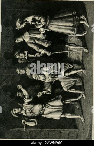 Old Saint Paul's : a tale of the plague and the fire . n, are we,father? cried Nizza, appealing to the piper. ^88 OLD SAINT PAULS. Not in the least, replied Mike, and wewill take care the poor beast touches no oneelse. Do not harm her, sir,—for pitys sake donot. I should miss her sadly. The Lord Mayors commands must beobeyed, rejoined the smith, brutally. As if conscious of the fate awaiting her, poorBell struggled hard to get free, and uttered apiteous yell. You are not going to kill the dog I inter-posed Leonard. Have you anything to say to the contrary?rejoined the smith, in a tone calculat Stock Photo