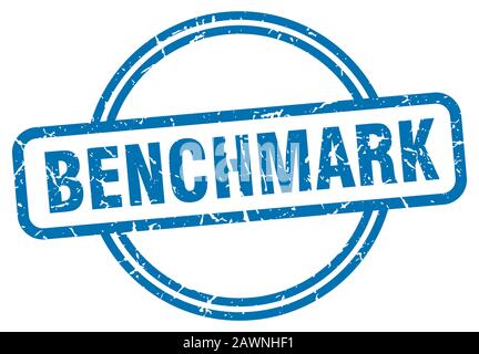 benchmark stamp. benchmark round vintage grunge sign. benchmark Stock Vector