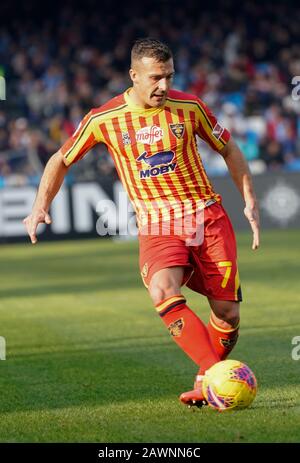 Napoli, Italy, 09 Feb 2020, giulio donati during Napoli vs Lecce - italian Serie A soccer match - Credit: LPS/Marco Iorio/Alamy Live News Stock Photo