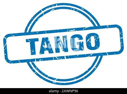 tango stamp. tango round vintage grunge sign. tango Stock Vector