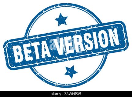 beta version stamp. beta version round vintage grunge sign. beta version Stock Vector