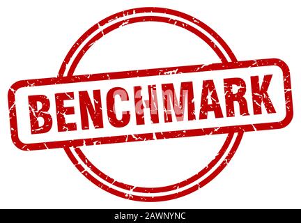 benchmark stamp. benchmark round vintage grunge sign. benchmark Stock Vector