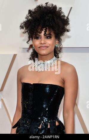 Zazie Beetz walking on the red carpet at the 92nd Annual Academy Awards held at the Dolby Theatre in Hollywood, California on Feb. 9, 2020. (Photo by Anthony Behar/Sipa USA) Stock Photo