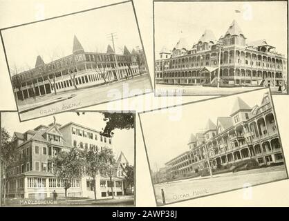 Asbury Park and Ocean Grove . nn;n SCHOOL This is a massive pile built of pressed brick and granite. It includes over 30 schoolrooms, magnificent assembly hall, manual training rooms, a kitchen and cook room, anart gallery, a library room and private offices. It is one of the largest and most impres-sive school buildings in the county anil boasts an average attendance of 1,000 scholars.It was recently added to the honor lists of New Jersey schools. EDI CATIONAI. HAM Removed to Asbury Park from the Philadelphia Centennial mounds in ls;s by Founder.iMines A. Bradley. For many years it was the on Stock Photo