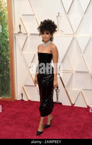 Zazie Beetz walking on the red carpet at the 92nd Annual Academy Awards held at the Dolby Theatre in Hollywood, California on Feb. 9, 2020. (Photo by Sthanlee B. Mirador/Sipa USA) Stock Photo