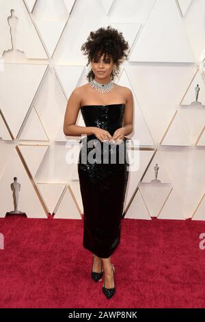 Zazie Beetz walking on the red carpet at the 92nd Annual Academy Awards held at the Dolby Theatre in Hollywood, California on Feb. 9, 2020. (Photo by Sthanlee B. Mirador/Sipa USA) Stock Photo