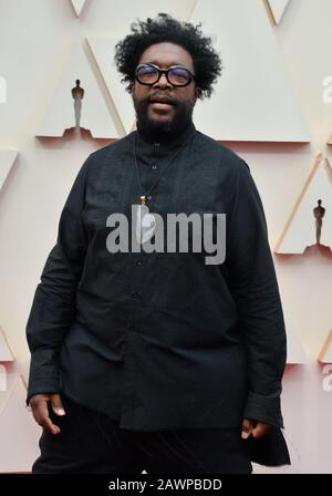 Los Angeles, United States. 09th Feb, 2020. Questlove arrives for the 92nd annual Academy Awards at the Dolby Theatre in the Hollywood section of Los Angeles on Sunday, February 9, 2020. Photo by Jim Ruymen/UPI Credit: UPI/Alamy Live News Stock Photo