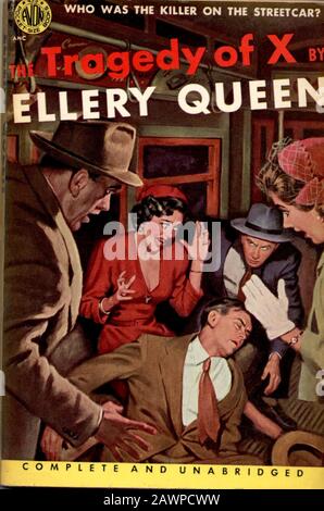 1952 , USA : Original cover of book THE TRAGEDY OF X . The