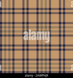 Classic Modern Plaid Tartan Seamless Pattern - This is a classic plaid, checkered, tartan pattern suitable for shirt printing, fabric, textiles Stock Vector