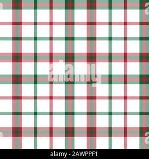 Classic Modern Plaid Tartan Seamless Pattern - This is a classic plaid, checkered, tartan pattern suitable for shirt printing, fabric, textiles Stock Vector