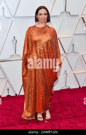 Maya Rudolph walking on the red carpet at the 92nd Annual Academy Awards held at the Dolby Theatre in Hollywood, California on Feb. 9, 2020. (Photo by Anthony Behar/Sipa USA) Stock Photo