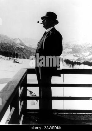 1938, Sestriere, ITALY : The italian motor car magnate GIOVANNI  AGNELLI (  1866 - 1945 ) founder of FIAT ( 1899 ) italian industry .- INDUSTRIA - IND Stock Photo